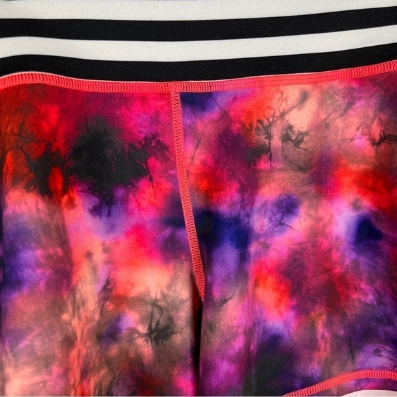 XXL Champion Colorful Tie Dye Pull On Striped Stretch Athletic Shorts Activewear - Picture 2 of 7